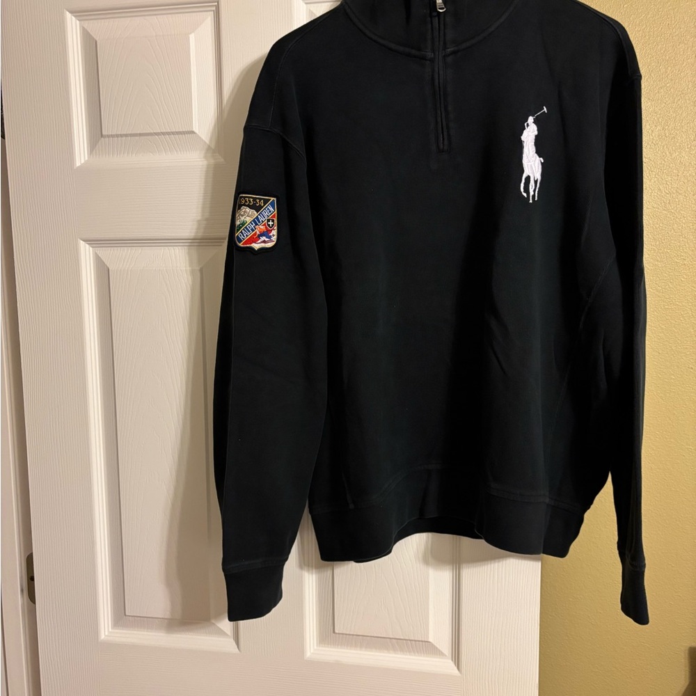 Ralph Lauren Black 1/4 Zip Sweatshirt and Pants Bundle - Picture 4 of 13